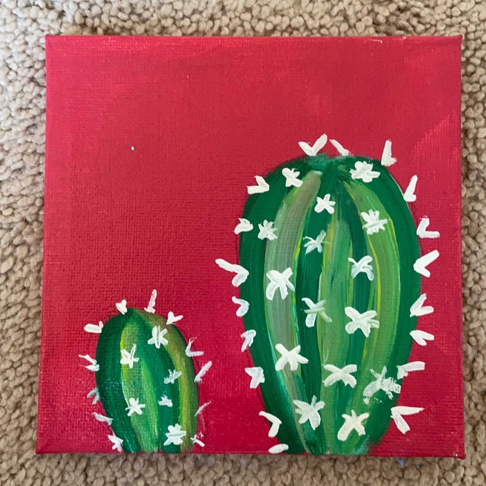 Cactus painting